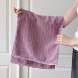 VeloraSoft StripePure – Luksusowe Ręczniki Bawełniane 100% Frotte do Twarzy, Rąk i Kąpieli