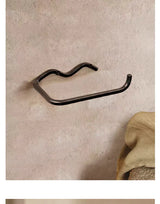 Solidny Uchwyt na Papier Toaletowy Czerwony/Czarny