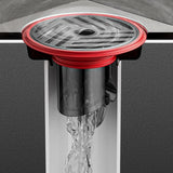 AquaShield Kompaktowy Odpływ Podłogowy ze Stali Nierdzewnej