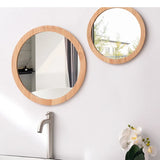 NordicFrame Lustro Szklane z Drewnianą Ramą