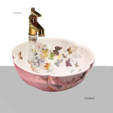 Ręcznie malowana ceramiczna miska WC | Okrągła | 9L