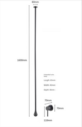 Luksusowa Mosiężna Bateria Ścienna