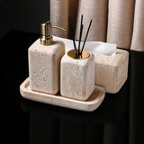 Travertine Élégance Zestaw Łazienkowy