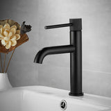 Czarny Kran Łazienkowy | Mosiądz | Pojedyncza Dźwignia – Nowoczesny i Elegancki