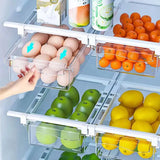 FridgeMaster – Przezroczyste Pojemnik Kuchenny na Owoce, Warzywa i Jajka