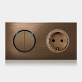CaffèRetro Retro Przełącznik Ścienny EU z Gniazdem