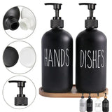 SoapElegance 500ml Czarny Dozownik do Mydła Set