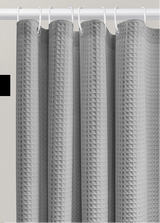 AquaWafel Luxe Zasłona Prysznicowa – Ekstra Gruby Wzór Wafelkowy