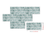 RetroBrick – 6-częściowe Samoprzylepne Retro Ceglane Naklejki Ścienne (30x15cm)