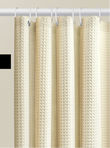 AquaWafel Luxe Zasłona Prysznicowa – Ekstra Gruby Wzór Wafelkowy