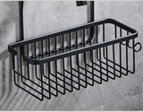 AquaOrdnung Wandablage Aluminium – Badezimmer Regal Metall | Platzsparender Mehrzweck Organizer | Schwarz Weiß Grau