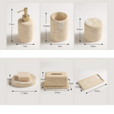 Travella Zestaw Łazienkowy z Trawertynu