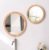 NordicFrame Lustro Szklane z Drewnianą Ramą