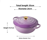 ChefMax 5QT Żeliwny Garnek Emaliowany Dutch Oven