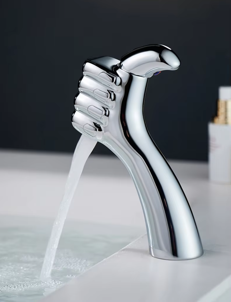 AquaFalls Solo – Zlewozmywakowy Kran Wodospadowy z Litego Mosiądzu