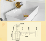 AquaStop Luxe Miedziana Bezwonna Syfon & Odpływ Pop-Up