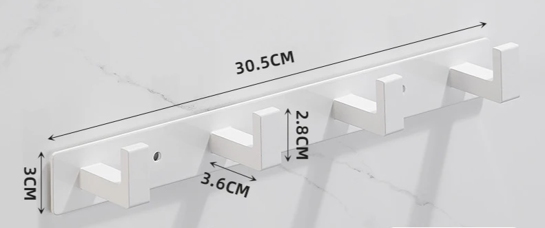 SteelLine Nierdzewna Ścienna Wieszak na Ubrania