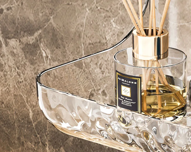 ClearGrip Akrylowa Półka Łazienkowa Bez Wiercenia