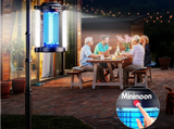 Minimoon Owadobójcza Lampa Elektryczna 2 w 1 – Pułapka na Owady z Podwójnym Oświetleniem | Moc 14 W | Do Domu i Pomieszczeń Użytkowych