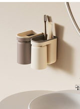 DuoClean 2-in-1 Uchwyt na Szczoteczkę do Zębów i Kubek – Inteligentny Organizer Bez Wiercenia