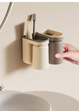 DuoClean 2-in-1 Uchwyt na Szczoteczkę do Zębów i Kubek – Inteligentny Organizer Bez Wiercenia