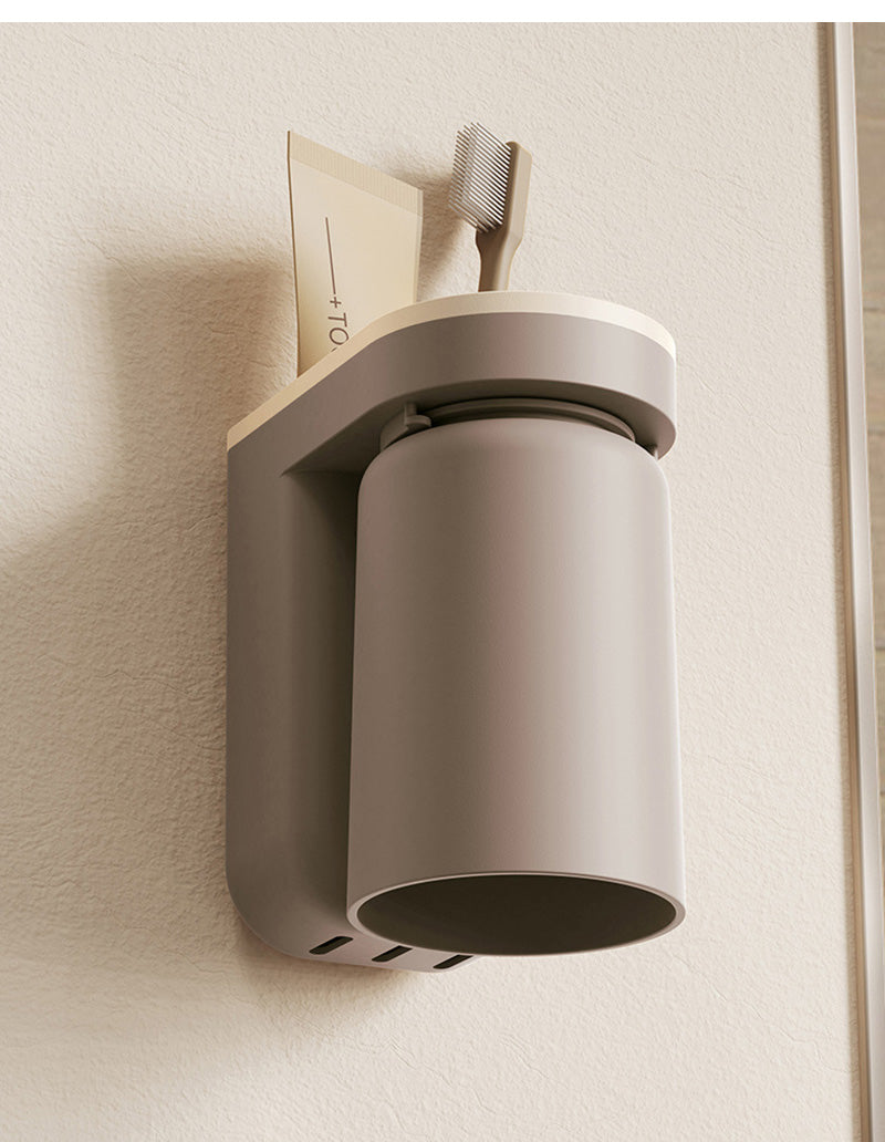 DuoClean 2-in-1 Uchwyt na Szczoteczkę do Zębów i Kubek – Inteligentny Organizer Bez Wiercenia