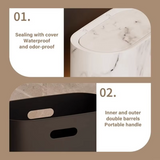 EcoHide Kompaktowy Kosz na Śmieci z Ukrytą Pokrywą