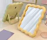 CremaWave Falisty Pulpitowy i Ręczny Lusterko do Makijażu