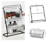 StackEase Podwójny Metalowy Kosz na Owoce