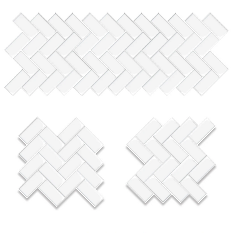 StickaTile 3D Wygląd Płytek Naklejki na Ścianę – Samoprzylepne Odporne na Ciepło Naklejki Płytkowe (10 sztuk)