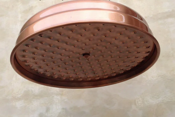 VintageRain 8” – Okrągła Deszczowa Głowica Prysznicowa z Ramieniem Ściennym