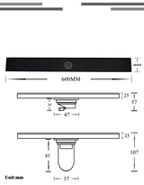 LuxoDrain Kafelkowy Korytko Prysznicowe