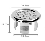LuxDrain RingCover – Mosiężna Obręcz Przelewu do Umywalki 22–25 mm