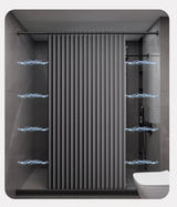 MagnaFold Składana Zasłona Prysznicowa z Magnesami