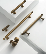 BrassElegance Mosiężny Antyczny Uchwyt T-kształtny do Szaf i Mebli