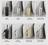 SteelClean Luxe Szczotka Toaletowa z Uchwytem Ściennym – Czarny Design ze Stali Nierdzewnej