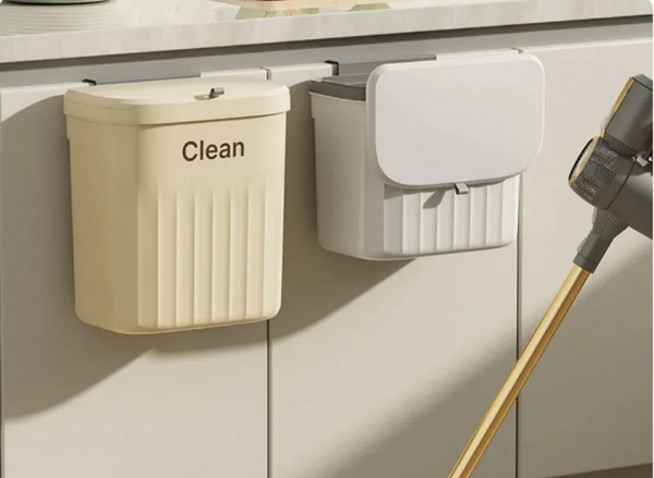 FlexiBin Wiszący Kosz na Śmieci do Kuchni – 8,5L / 12L z Pokrywą