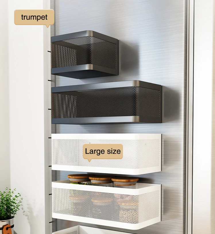 MagnoRack – Magnetyczna Boczna Półka na Lodówkę z Dodatkową Przestrzenią Magazynową