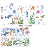 SeaWorld Ocean – Naklejki Ścienne z Zwierzętami Podwodnego Świata