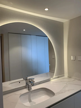 AURORA Duże LED Lustro Łazienkowe