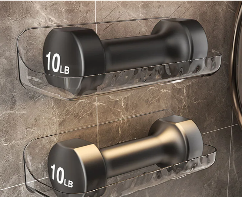 ClearGrip Akrylowa Półka Łazienkowa Bez Wiercenia