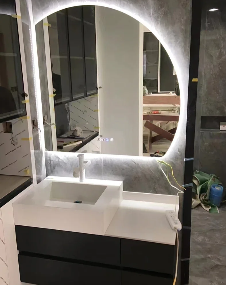 AURORA Duże LED Lustro Łazienkowe