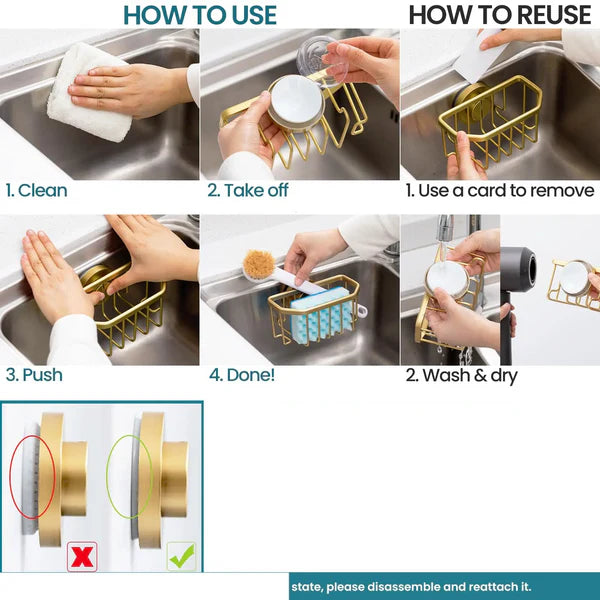 TAILI – Luksusowy uchwyt aluminiowy z mocną przyssawką