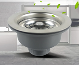 Talea RVS Zlewozmywakowy Odpływ z Sitem – 114mm/110mm Zestaw Odpływowy z Pop-up