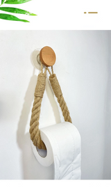 HangEasy Bezgwoździowy Sznurkowy Wieszak na Ręczniki & Trzymacz do Papieru Toaletowego