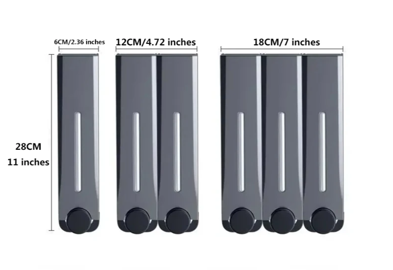 WallLux 500ML Dozownik mydła do montażu na ścianie