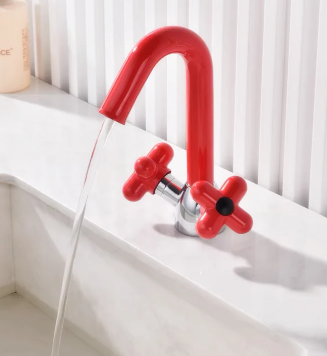 AUREVO Podwójna Uchwyt Bateria Łazienkowa