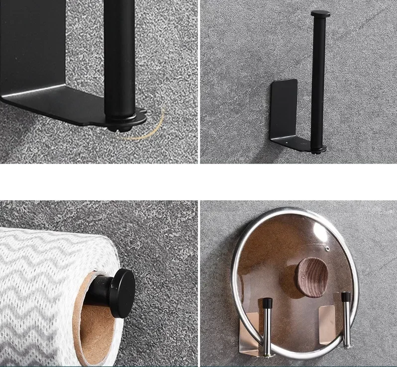 LUXROLLO - Samoprzylepny nierdzewny uchwyt na papier toaletowy (Przedłużany i bez wiercenia)