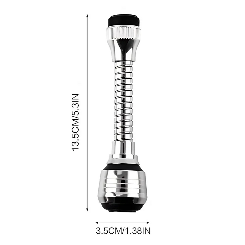 AquaFlex Steel – RVS Przedłużacz Kranu z 360° Obrótem & Oszczędzanie Wody