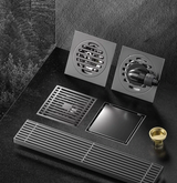 AquaShield Kwadratowa Stalowa Odpływ Podłogowy